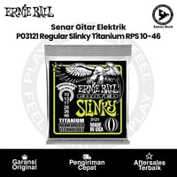 Senar Gitar Elektrik Ernie Ball P03121 Regular Slinky Titanium RPS Coated Electric Guitar Strings 10-46