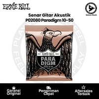 Senar Gitar Akustik Ernie Ball P02080 Paradigm Extra Light Phosphor Bronze Acoustic Guitar Strings 10-50 + Free Pick Gitar