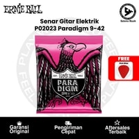 Senar Gitar Elektrik Ernie Ball P02023 Paradigm Super Slinky 9-42 + Free Pick Gitar