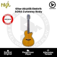 Gitar Akustik Elektrik Rosh by RB Guitar SORA Series Cutaway Body
