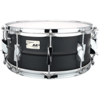 Snare Drum Canopus Aluminum Alloy Snare Drum Jet-Black Aluminum Alloy 14 X 6