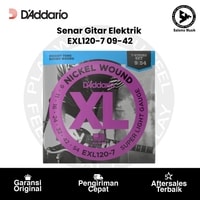 Senar Gitar Elektrik D'Addario EXL120-7 Nickel Wound Super Light 7-Strings 09-54 Original