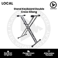 Stand Keyboard Double LOKAL Cross Silang