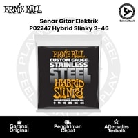 Senar Gitar Elektrik Ernie Ball P02247 Hybrid Slinky Stainless Steel Wound 9-46