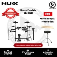 Drum Elektrik NUX DM310H All Mesh Head Digital Drum Kit + Free Bangku + Free Stick