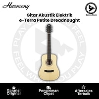 Gitar Akustik Elektrik Harmony Foundation Series e-Terra Petite Dreadnought Natural Satin