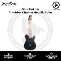 Gitar Elektrik Grass Roots GR-G-Throbber-WK/M by ESP Chrome Metallic Satin