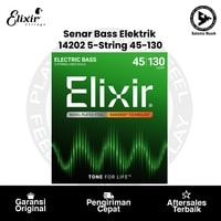 Senar Bass Elektrik Elixir 14202 5-String Nanoweb Light Long Scale 45-130