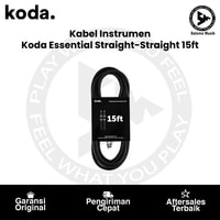 Kabel Instrumen Koda Essential KIC15RA Straight-Angled 15ft Black
