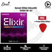 Senar Gitar Akustik Elixir 11000 Extra Light 10-47 + Free Pick Gitar