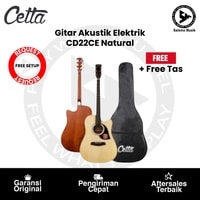 Gitar Akustik Elektrik Cetta CD22CE Natural Original + Free Softcase