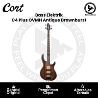 Bass Elektrik Cort C4 Plus Artisan Series OVMH-ABB Antique Brownburst Original
