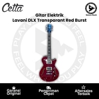 Gitar Elektrik Cetta Lavani DLX Transparant Red Burst