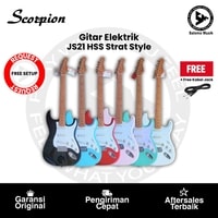 Gitar Elektrik Scorpion JS21 Strat Style Roasted Maple SSS Varian Warna Original + Free Kabel Jack