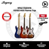 Gitar Elektrik Legacy EG102 HSS Flame Top Varian Warna + Free Kabel Jack