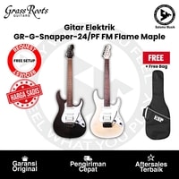 Gitar Elektrik Grass Roots GR-G-Snapper-24/PF Flame Maple by ESP Varian Warna + Free Bag