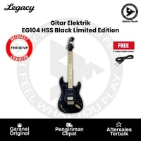 Gitar Elektrik Legacy EG104 HSS Black Gold Hardware Limited Edition