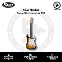 Gitar Elektrik Squier Sonic Stratocaster SSS Electric Guitar Original Varian Warna