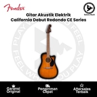 Gitar Akustik Elektrik Fender California Debut Redondo CE Series Acoustic Guitar, 2-Colour Sunburst