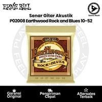 Senar Gitar Akustik Ernie Ball P02008 Earthwood Rock and Blues w/Plain G 80/20 Bronze
