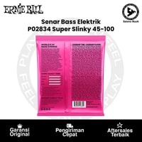 Senar Gitar Bass Elektrik Ernie Ball P02834 Super Slinky Nickel Bass 4 Strings 45-100