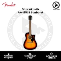 Gitar Akustik Elektrik Fender FA-125CE Dreadnought Walnut FB Sunburst