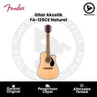 Gitar Akustik Elektrik Fender FA-125CE Dreadnought Walnut FB Natural