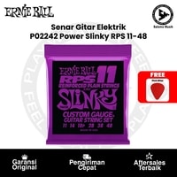 Senar Gitar Elektrik Ernie Ball P02242 Power Slinky RPS Nickel Wound Electric Guitar Strings 11-48 + Free Pick