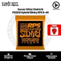 Senar Gitar Elektrik Ernie Ball P02241 Hybrid Slinky RPS Nickel Wound 9-46 + Free Pick Gitar