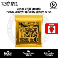 Senar Gitar Elektrik Ernie Ball P02216 Skinny Top/Beefy Bottom Slinky Nickel Wound 10-54 + Free Pick Gitar