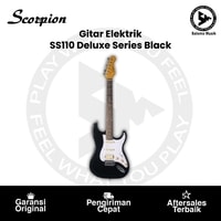 Gitar Elektrik Scorpion SS110 Deluxe Series H-S-S Varian Warna Black