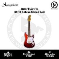 Gitar Elektrik Scorpion SS110 Deluxe Series H-S-S Varian Warna Red
