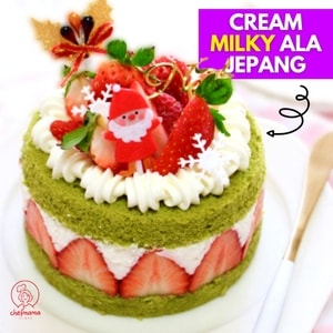 KELAS MASAK ONLINE STRAWBERRY SHORTCAKE ALA JEPANG