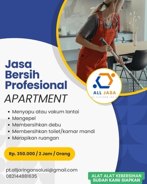 Jasa kebersihan apartemen, cleaning service apartment, jasa bersih apartemen, ALL JASA Indonesia, PT All Jaringan Solusi, jasa kebersihan profesional, cleaning service terpercaya, jasa bersih apartemen murah, layanan kebersihan cepat, cleaning service aman, jasa kebersihan resmi, cleaning service apartemen terbaik, harga jasa kebersihan apartemen, jasa bersih-bersih apartemen, cleaning service panggilan apartemen, jasa kebersihan apartemen harian, paket cleaning service apartemen, jasa pembersih apartemen, cari jasa kebersihan apartemen, cleaning service apartemen terdekat, jasa kebersihan apartemen Jakarta, cleaning service apartemen Surabaya, jasa kebersihan seluruh Indonesia, jasa vakum lantai apartemen, jasa pel apartemen, jasa membersihkan toilet apartemen, jasa merapikan apartemen, layanan kebersihan Allpedia, vendor cleaning service apartemen, perusahaan jasa kebersihan, biaya cleaning service apartemen, booking jasa bersih apartemen, cleaning service dengan alat lengkap, jasa kebersihan bulanan apartemen, jasa kebersihan mingguan apartemen, solusi apartemen bersih, jasa dusting apartemen, cleaning service untuk unit apartemen, penyedia jasa kebersihan, tukang bersih apartemen, agen cleaning service terpercaya, kontak ALL JASA 082144881635, jasa bersih apartemen Bandung, cleaning service apartemen Medan, jasa kebersihan apartemen Makassar, cleaning service apartemen Semarang, jasa bersih apartemen Yogyakarta, layanan home cleaning apartment, jasa bersih kamar mandi apartemen, cleaning service dapur apartemen, tarif jasa kebersihan apartemen, butuh cleaning service apartemen, review jasa kebersihan apartemen, cleaning service 24 jam apartemen, jasa bersih apartemen studio, cleaning service apartemen 2 kamar, jasa kebersihan umum apartemen, tenaga kebersihan apartemen, jasa kebersihan properti, deep cleaning apartment service, jasa kebersihan terjangkau, cleaning service handal, layanan bersih hunian vertikal, jasa kebersihan apartemen berpengalaman, promo jasa kebersihan apartemen, cleaning service express, jasa bersih apartemen one time service, cleaning service all in, jasa kebersihan apartemen terstandar, order cleaning service apartemen, jasa kebersihan residensial, cleaning service eksekutif