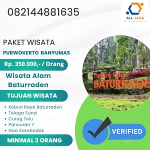 paket wisata Purwokerto, tour Banyumas murah, wisata alam Baturraden, Kebun Raya Baturraden, Telaga Sunyi, Curug Telu, Pancuran 7, Goa Sarabadak, wisata air Banyumas, Curug Cipendok, Curug Gomblang, Mount of Fun Purwokerto, Bukit Bintang Baturraden, The Forest Island, liburan hemat Purwokerto, destinasi wisata Banyumas, trip Baturraden, explore Purwokerto, wisata petualangan, tur alam Baturraden, harga paket wisata, rekomendasi tempat wisata, objek wisata Banyumas, jalan-jalan ke Purwokerto, promo tour Baturraden, paket liburan, wisata hits Banyumas, tempat foto aesthetic, wisata alam murah, spot instagramable, liburan hemat, wisata keluarga, penginapan murah Baturraden, kuliner Purwokerto, soto Sokaraja, byur travel, agen wisata, rental motor, guide tour, wisata malam, camping Baturraden, outbound, air terjun Banyumas, hiking, tracking, offroad, ATV, paralayang, rafting, merapi jeep tour, sunrise spot, sunset view, hidden gem, tempat romantis, wisata desa, kampung wisata, ecotourism, sustainable travel, adventure trip, villa murah, homestay, paket wisata privat, tur lokal, event budaya, festival, tempat makan enak, cafe hits, kuliner tradisional, getuk goreng, tempe mendoan, oleh-oleh khas, pusat perbelanjaan, pasar tradisional, rental mobil, airport transfer, stasiun Purwokerto, terminal, peta wisata, itinerary, tips liburan, cuaca Baturraden, musim liburan, low season, promo tiket, hotel dekat alun-alun, guesthouse, backpacker, komunitas traveler, forum wisata, review tempat wisata, vlog, foto spot, drone footage, hidden waterfall, pemandian air panas, kebun binatang mini, kereta gantung, taman edukasi, wahana outbound, bukit gethuk, curug ceheng, lokawisata, healing spot, yoga, spa, retreat, budaya Jawa, kerajinan tangan, batik Banyumas, seni tradisional, transportasi umum, rute perjalanan, paket honeymoon, gathering kantor, field trip sekolah, wisata edukasi, sejarah Banyumas, cagar alam, geopark, sungai serayu, pesona Jawa Tengah