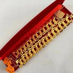 Gelang Rantai Tangan Coco Qing Emas Indonesia Cop 916