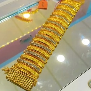 Gelang Rantai Tangan Pulut Dakap Emas Indonesia Cop 916