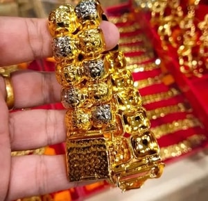 Gelang Rantai Tangan Rotibun Emas Indonesia Cop 916