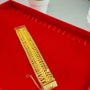 Gelang Rantai Tangan Lipan Kembar Emas Indonesia Cop 916