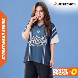 JERSIC - Jersey Series Race Navy Hustle 88 Oversize Streetwear Dry Fit Unisex