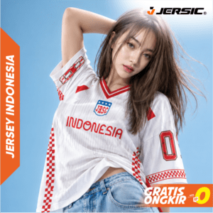 JERSIC - Jersey Indonesia Series Putih Indonesia 80 Oversize Streetwear Dry Fit Unisex