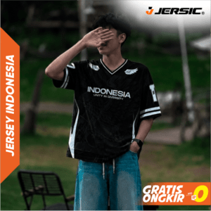 JERSIC - Jersey Indonesia Series Hitam Unity In Diversity 17 Oversize Streetwear Dry Fit Unisex