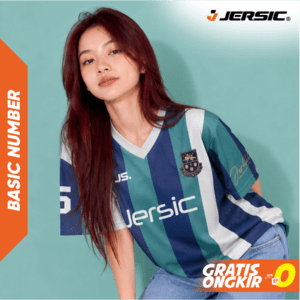 JERSIC - Jersey Basic Hijau Tosca Number Series 15 Oversize Streetwear Dry Fit Unisex