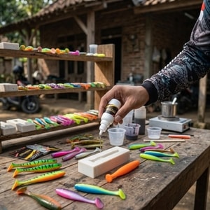#Bahansoftlure #SBASoftlure #umpanpancingbuatan #Cairanpelumascetakan