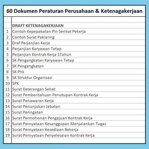 perjanjian kontrak kerja 1 tahun