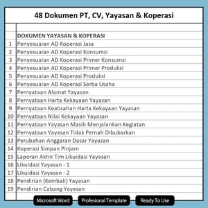 dokumen yayasan