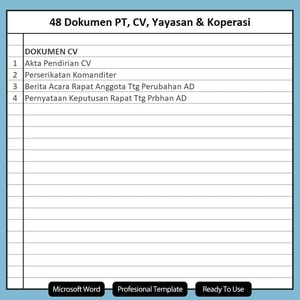 dokumen cv