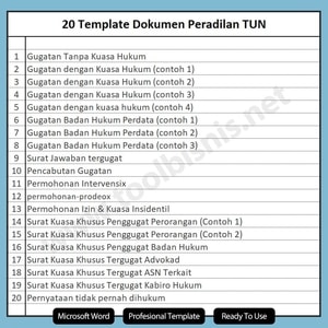 dokumen peradilan tun