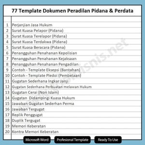 surat kuasa khusus pidana pelapor