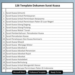 membuat surat kuasa